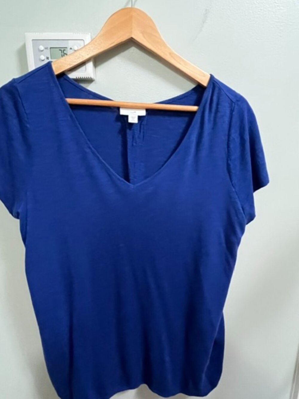 Blue slub type tshirt